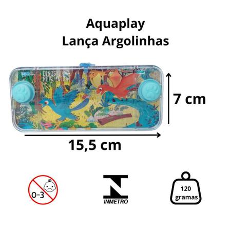 Jogo de Argolas Mini Game de Água Aquaplay Dinossauro Anti