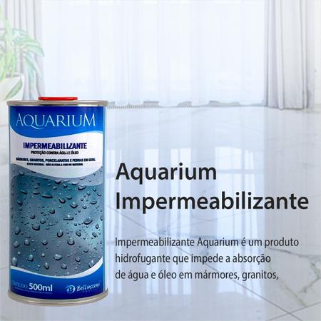 Imagem de Aquarium Bellinzoni Hidrofugante P/ Mármores Granitos 500ml Kit C/ 3