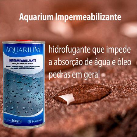 Imagem de Aquarium Bellinzoni Hidrofugante P/ Mármores Granitos 500ml Kit C/ 3