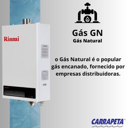 Imagem de Aquecedor a Gás 12 Litros 1002FEH Digital GN Rinnai