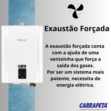 Aquecedor a Gás 21 Litros E211 FEHBL3 Digital GLP Rinnai - Aquecedor de  Água a Gás - Magazine Luiza