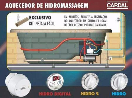 Imagem de Aquecedor Cardal Super-Hidro Digital 8200W - 220V    INOX  AQ087