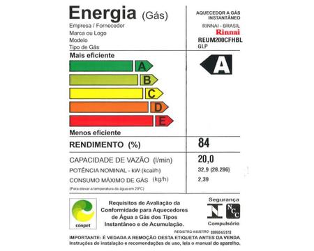 Aquecedor de Agua a Gás Mecânico M20 GN 20 LITROS RINNAI - Aquecedor de  Água e Acessórios - Magazine Luiza