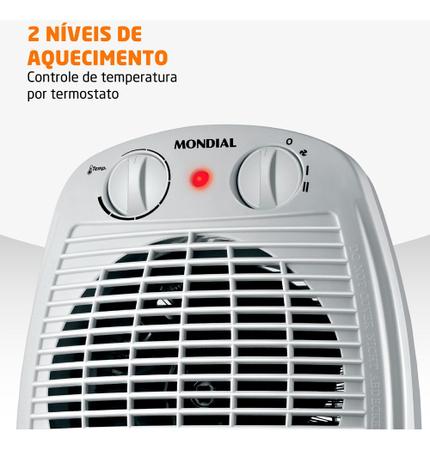 Imagem de Aquecedor de Ar eletrico Mondial A-08 Termoventilação 1500w 127v