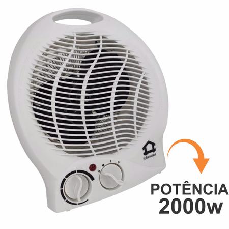 Imagem de Aquecedor De Ar Elétrico Portátil 2000w Potência Controle Temperatura Aquece Ventila 220v