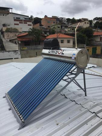 Aquecedor Solar a Vácuo Acoplado 20 Tubos INOX 316 + Caixa Boia - Até 08  Banhos - Inmetro A - Unisol Aquecedore - Aquecedor de Água Solar - Magazine  Luiza