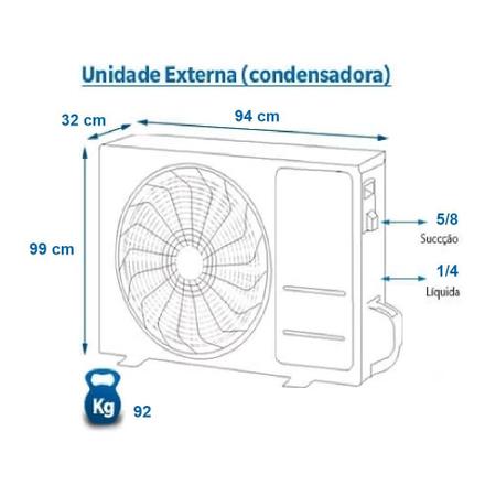 Imagem de Ar Condicionado Daikin Hi-Wall Inverter 32000 Quente/Frio 220V