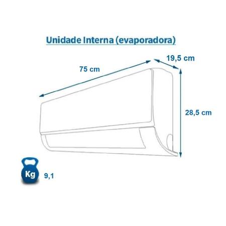 Imagem de Ar condicionado Inverter Elgin Eco 12000 Btus Frio 220v