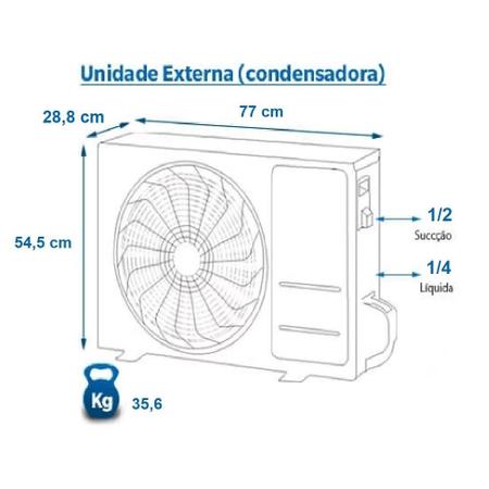 Ar Condicionado LG Split Inverter Dual, 18.000 BTUs, Frio, Serpentina em  Cobre, Selo Procel A | 220V