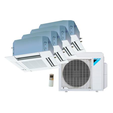 Imagem de Ar Condicionado Multi Split Cassete 4 Vias Inverter Daikin  3x9000 + 1x20000 BTU/h Quente e Frio Monofásico 4MXS28PMVM - 220 Volts