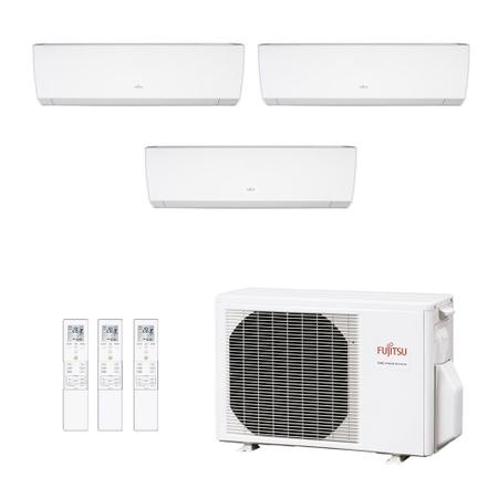 Imagem de Ar-Condicionado Multi Split Inverter Fujitsu 23.000 (1x Evap HW 7.000 + 1x Evap HW 9.000 + 1x Evap HW 12.000) Quente/Frio 220V