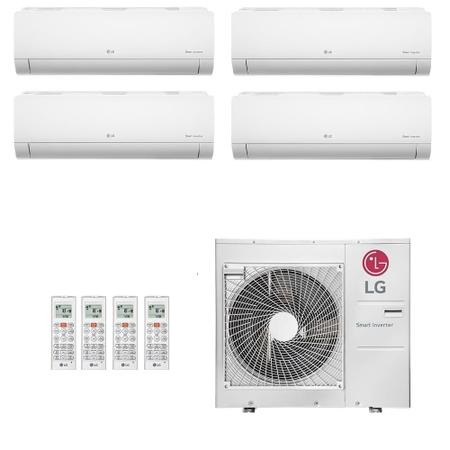 Ar-Condicionado Multi Split Inverter LG 30.000 (1x Evap HW 9.000 + 2x Evap HW 12.000 + 1x Evap HW 18.000) Quente/Frio 220V Imagem de Ar-Condicionado Multi Split Inverter LG 30.000 (1x Evap HW 9.000 + 2x Evap HW 12.000 + 1x Evap HW 18.000) Quente/Frio 220V