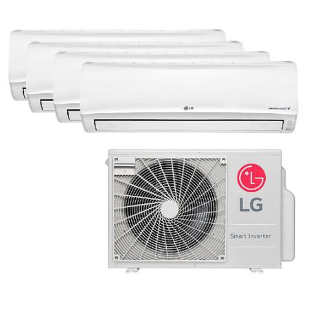 Imagem de Ar Condicionado Multi Split Inverter LG 30.000 Btus (3x Evap 7.000+ 1x Evap 12.000) Quente e Frio 220v