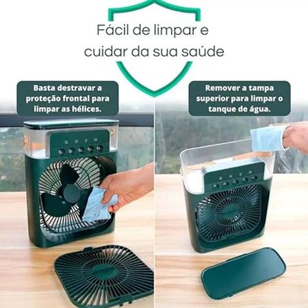 Imagem de Ar-condicionado Portátil Três Velocidades 600ml LED 7 Cores