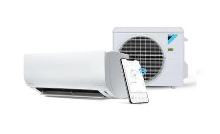 Imagem de Ar Condicionado Split Daikin Hi Wall Ecoswing Gold R-32 Inverter 9.000 BTUs Frio Branco Gelo Monofásico FTKP09S5VL/RKP09S5VL - 220V