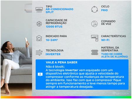 Imagem de Ar-condicionado Split Gree Inverter 12.000 BTUs Frio GWC12ATB-D6DNA2A