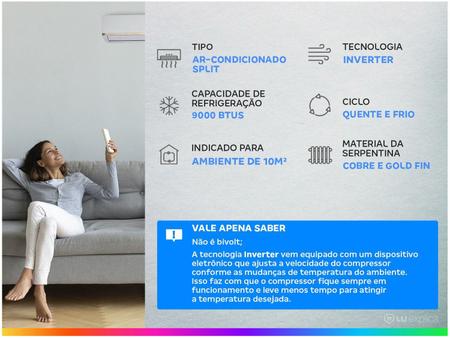 Imagem de Ar-condicionado Split Gree Inverter 9.000 BTUs