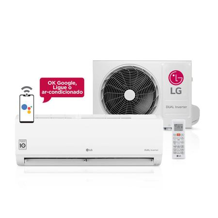 Imagem de Ar Condicionado Split Hi Wall Inverter LG Dual Voice 9000 BTU/h Quente e Frio S4-W09WA51A - 220 Volts