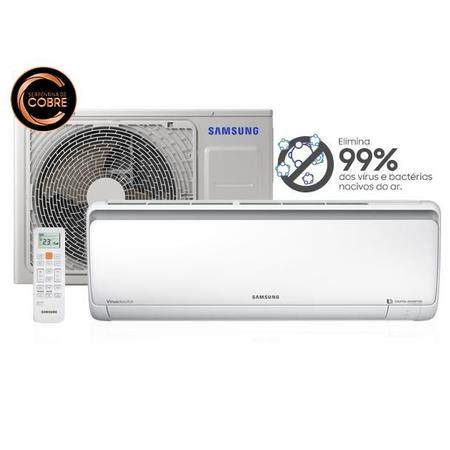 Imagem de Ar Condicionado Split Hi Wall Inverter Samsung Digital 24000 BTU/h Quente e Frio AR24KSSPASNXAZ - 220 Volts