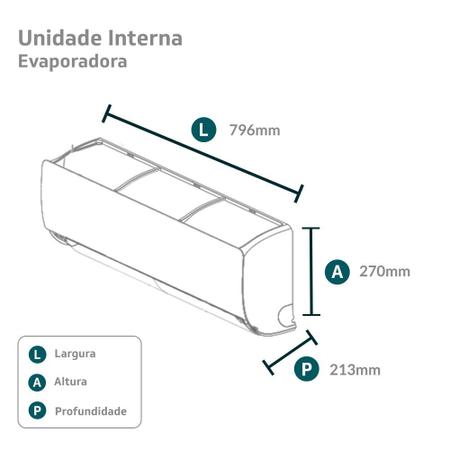 Imagem de Ar-condicionado Split HW Inverter Fujitsu Airstage Essencial 12.000 BTUs R-32 Quente/Frio 220V