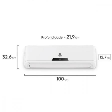 Imagem de Ar Condicionado Split Inverter Electrolux Hi Wall Techno 18000 Quente Frio QI18R - 220V