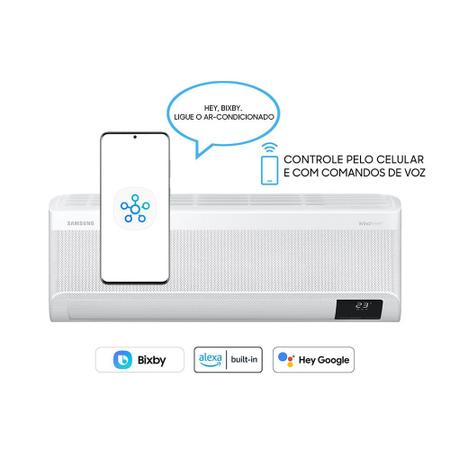 Imagem de Ar-condicionado Split Inverter Samsung WindFree Connect Sem Vento 12.000 BTUs Frio AR12CVFAMWKNAZ 220V