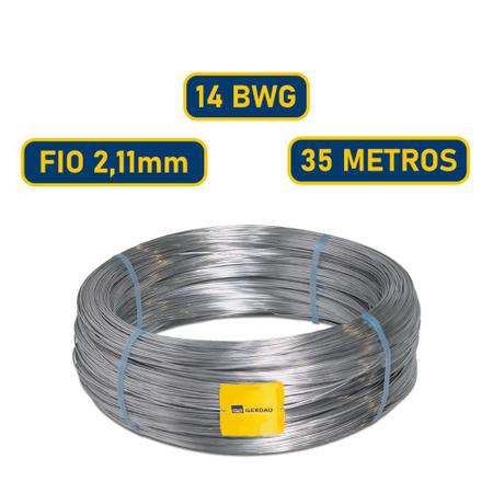 Imagem de Arame Galvanizado 14 Bwg Fio 2,11mm Rolo 35mts 1kg - Gerdau