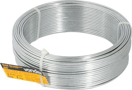 Imagem de Arame galvanizado, comercial, BWG 18 1,24 mm, VONDER