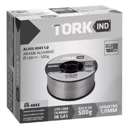 Imagem de Arame solda mig alumínio para uso com gás 1,0mm super tork