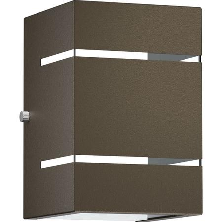 Arandela Externa Slim 2 Fachos Luminária Parede Interna Comum 12 x 12 x 4  cm - Grupo Mega Forte 