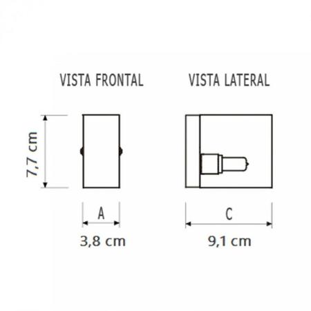 Imagem de Arandela AR46-S 160 BRANCA  ABALUX