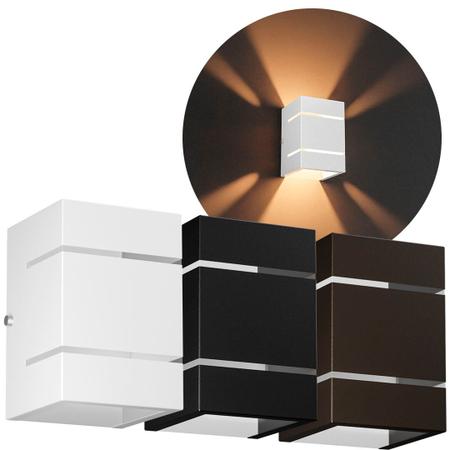 Arandela Retangular 30Cm 2 Frisos 2 Focos E27 Bivolt Externa Mf116 - Mega  Forte - MEGA FORTE ILUMINAÇÃO - Luminária de Parede / Arandela - Magazine  Luiza