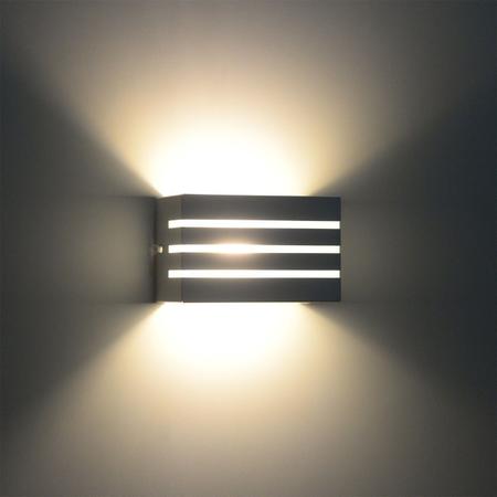 Imagem de Arandela Frisada 15cm Friso Luminária Externa Interna Muro Parede Alumínio Preto - Rei da Iluminação