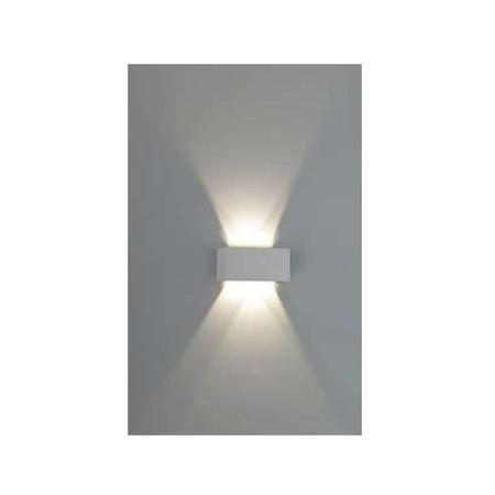 Imagem de Arandela Led 2 Fachos 6w Branco Luz Quente Ip65 Mbled