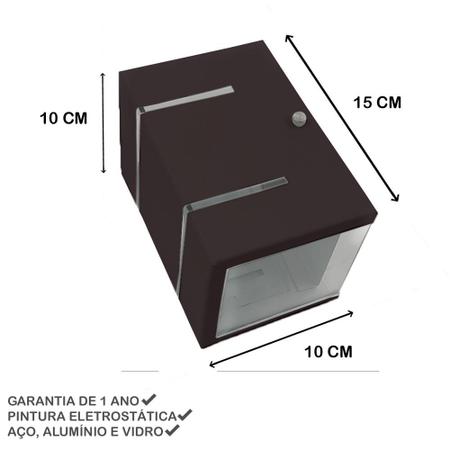 Arandela 2 Focos E Frisos Externa Parede Muro MF115 - MEGA FORTE ILUMINAÇÃO  - Luminária de Parede / Arandela - Magazine Luiza