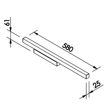 Imagem de Arandela Newline Fit Led 655 58cm Bivolt