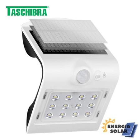 Imagem de Arandela Solar Com Sensor Taschibra AS2 Externa 6500K