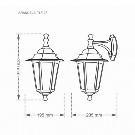 Imagem de Arandela Taschibra TLF 27 Bivolt Branco