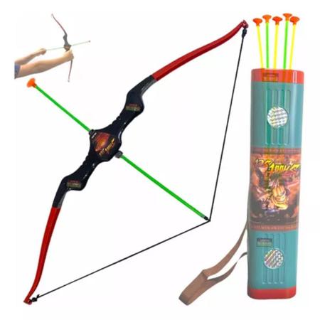 Imagem de Arco e Flecha do Arqueiro com Bolsa - Brinquedo Infantil de Lançamento