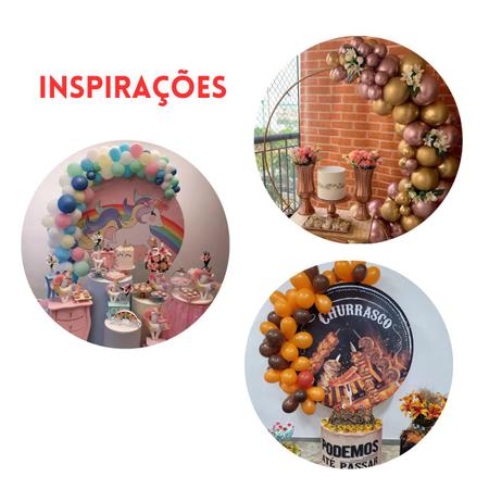 Imagem de Arco Para Enfeite De Festas Estrutura Painel Banner Decorativo Para Balões Prata