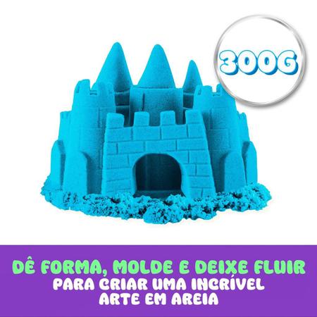 Imagem de Areia Brinquedo Infantil Modelar Divertida Castelo 300g - Dm Toys
