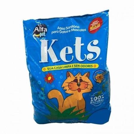Areia Para Gatos Kets 4 Kg - AlfaPet Imagem de Areia Para Gatos Kets 4 Kg