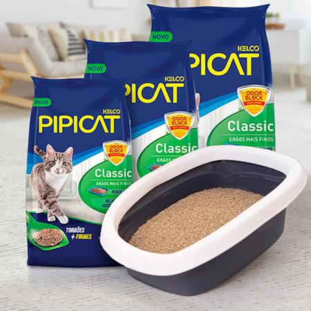 Areia Sanitária Kelco Pipicat Classic 4kg Imagem de Areia Sanitária Kelco Pipicat Classic 4kg