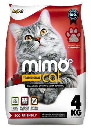 Imagem de Areia sanitaria Mimo Cat p/ gatos tradicional COM 20KG