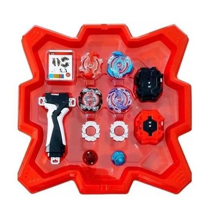 Beyblade Arena Epic Gyro + 4 BeyBlade + 2 Lançadores - Tornado Gyro - Pião  de Batalha e Acessórios - Magazine Luiza