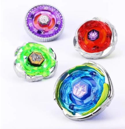 Imagem de Arena Beyblade Kit 4 Pião Metal Tornado de Led Burst Batalha Bey Blad Piao