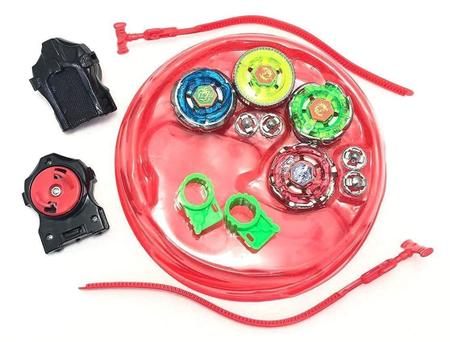 Batalha Beyblade Kit Com 4 Peões Mini Arena ul Ou Vermelha - Speed Top -  Pião de Batalha e Acessórios - Magazine Luiza