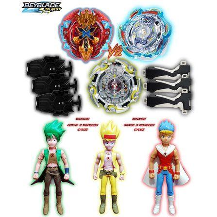 Beyblade Burst Evolution Extreme Gyro Turbo + Grip Lançador Speed