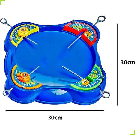 Arena Para Piao Pista Com 4 Pioes Brinquedo Batalha - Braskit