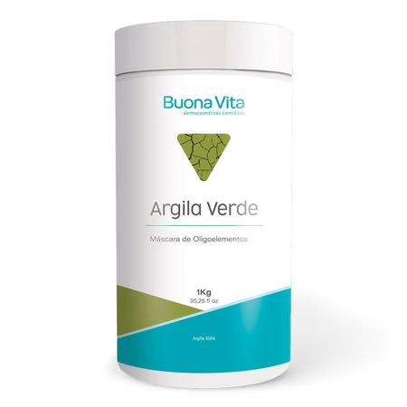 Imagem de Argila Verde Buona Vita 1 Kg Edemas, Olheiras Detox Nutrição